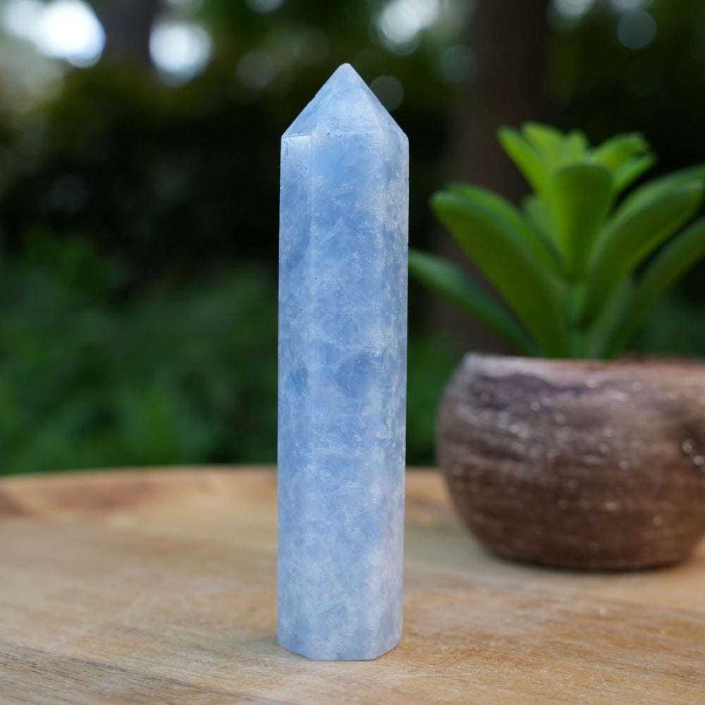 Blue Calcite Points | A Grade | Reiki Infused