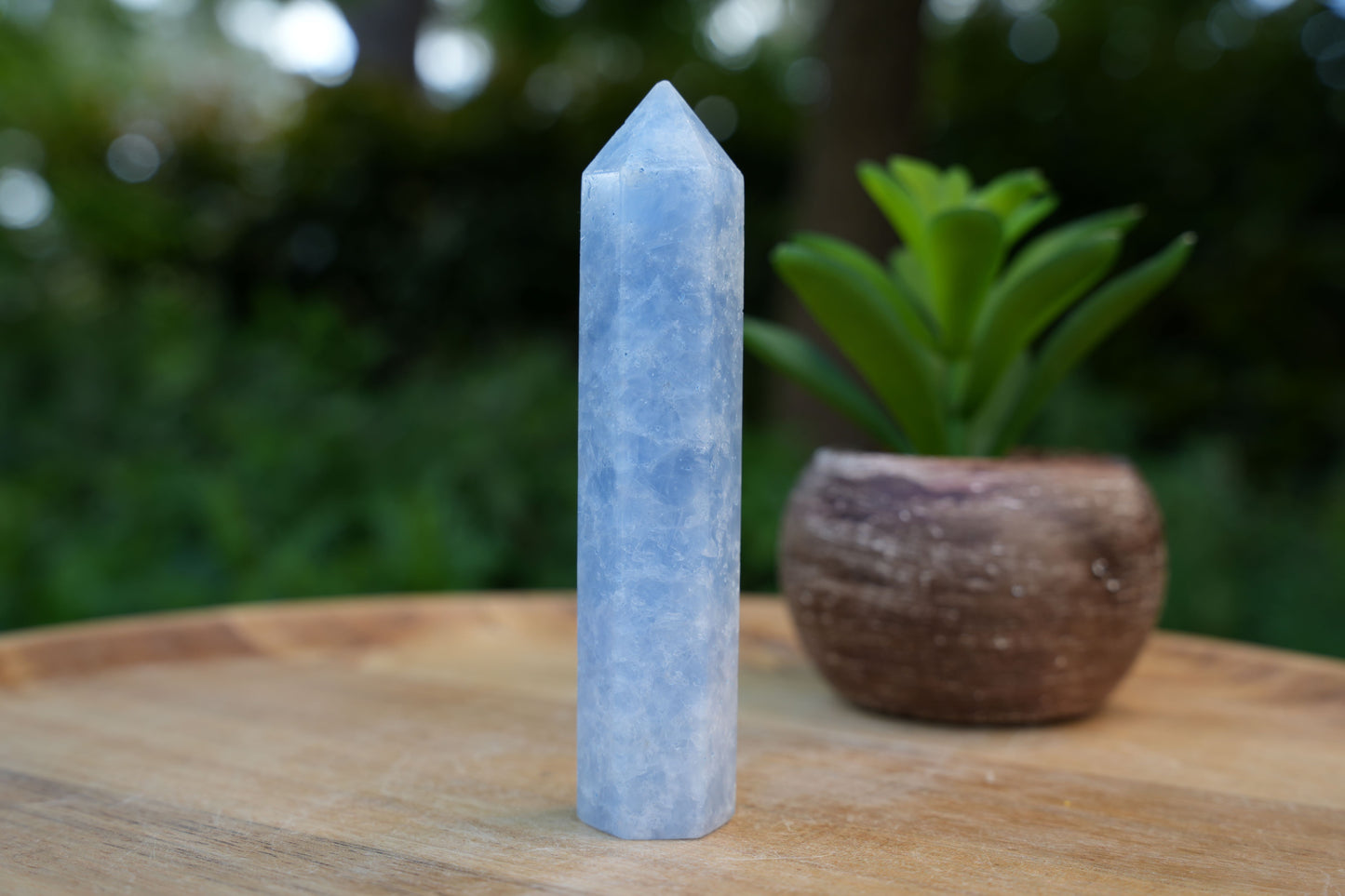 Blue Calcite Points | A Grade | Reiki Infused