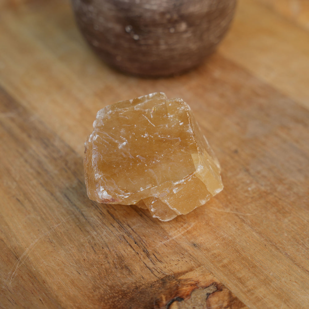 Golden Calcite Rough | Reiki Infused