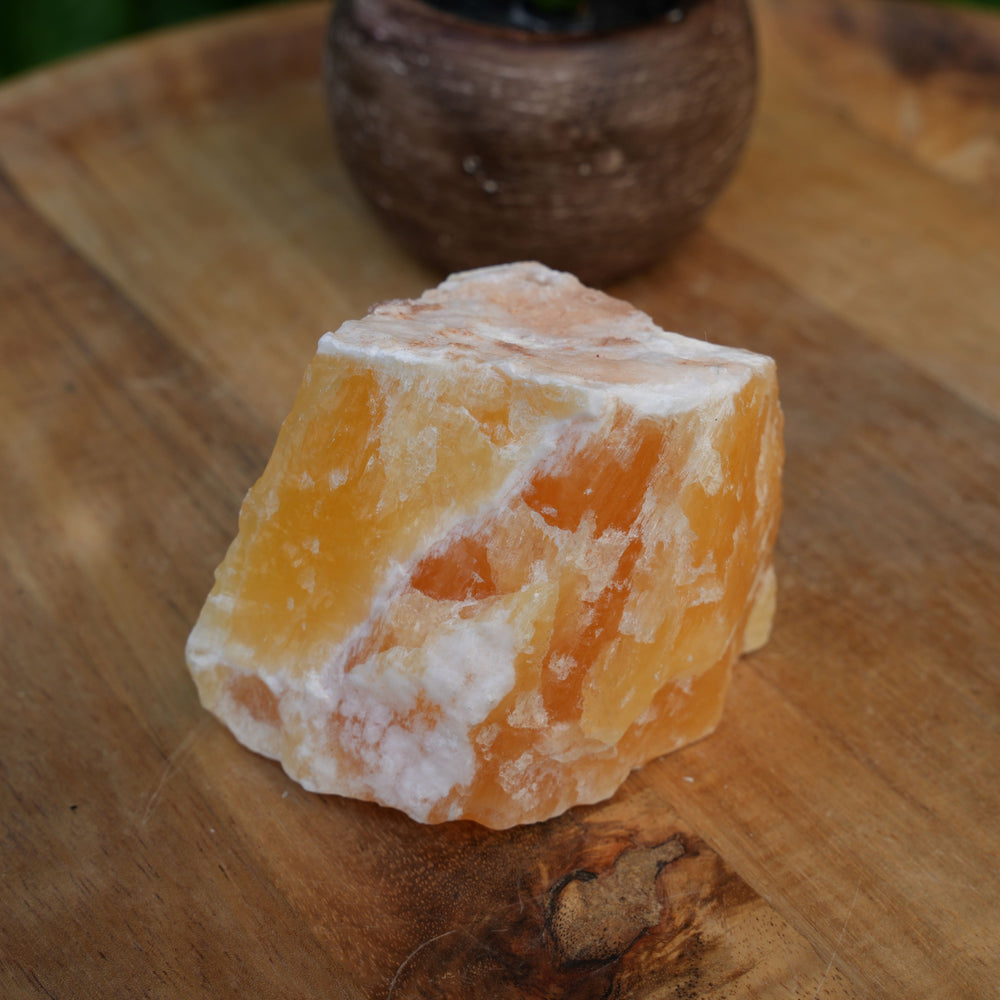 Orange Calcite Rough | Reiki Infused