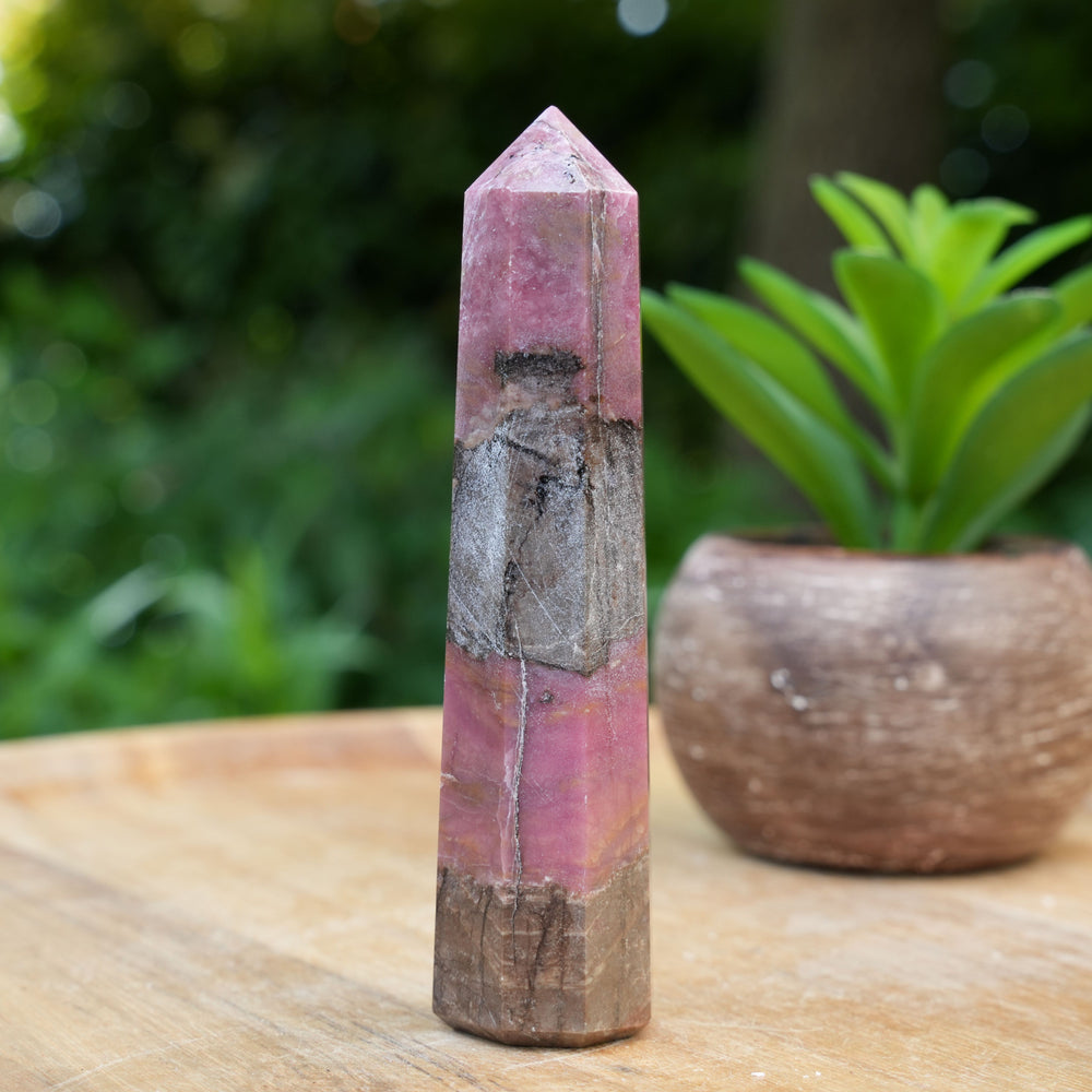 Rhodonite Points | Reiki Infused