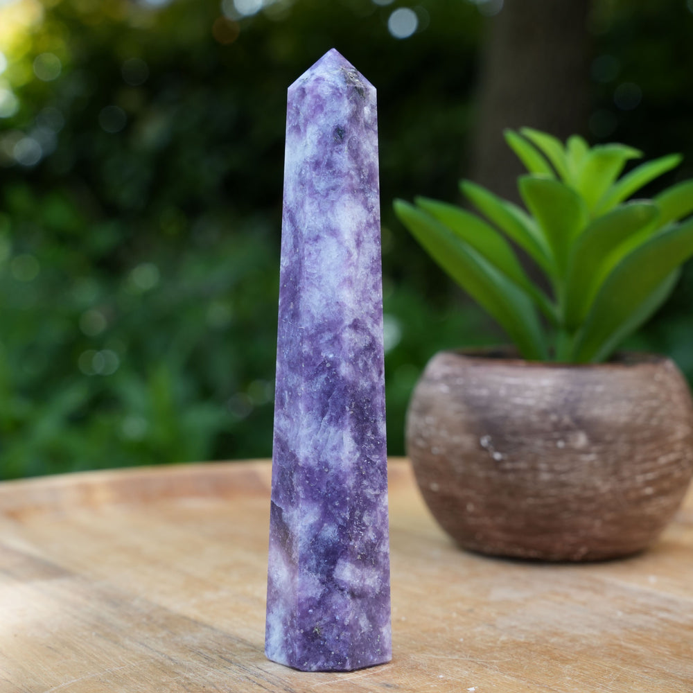 Lepidolite Points | Reiki Infused