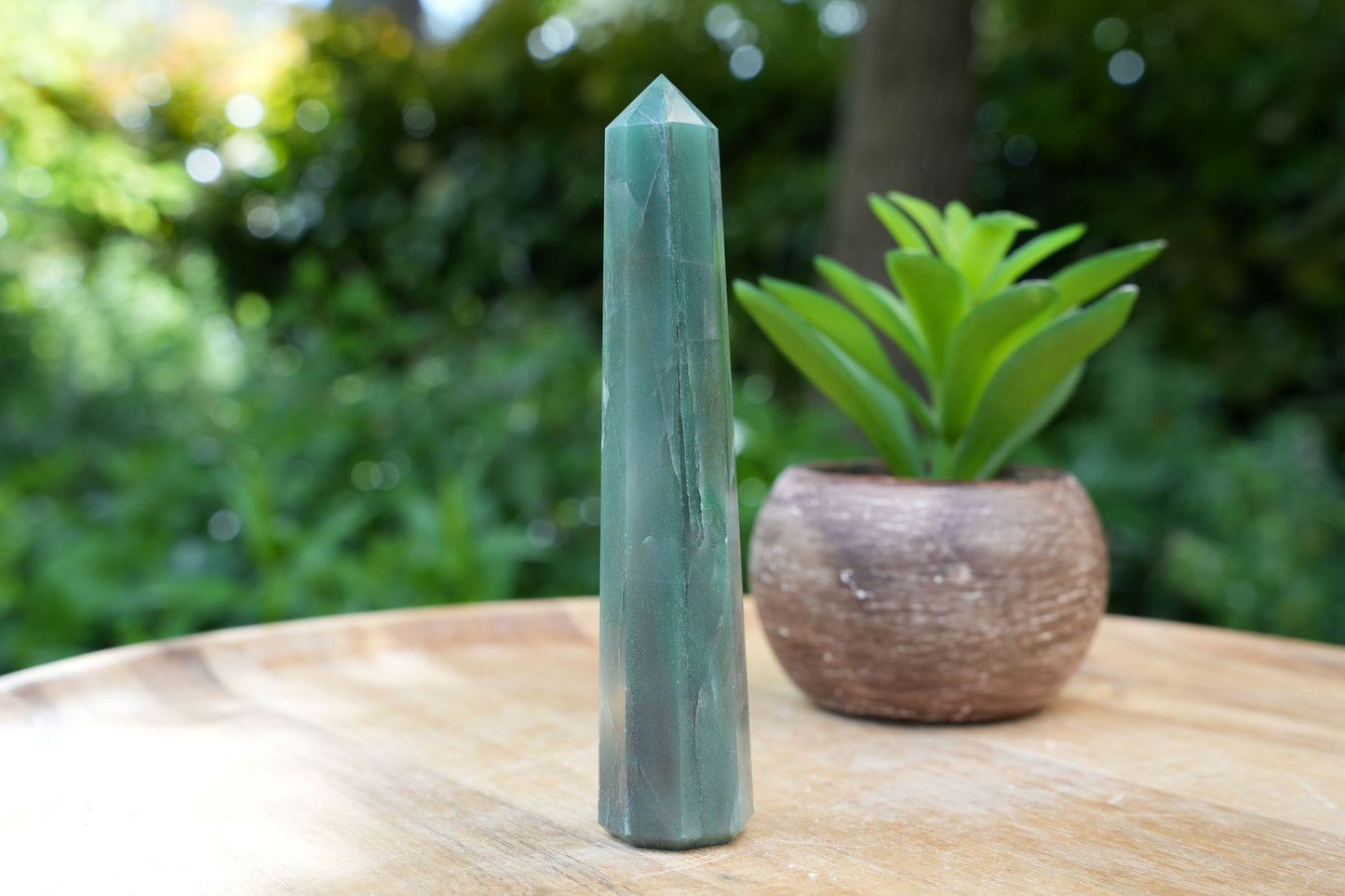 Green Aventurine Points | Reiki Infused