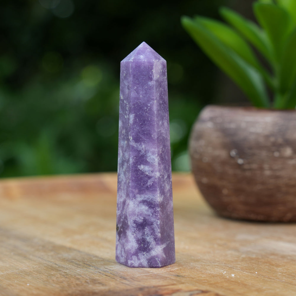 Lepidolite Points | Reiki Infused