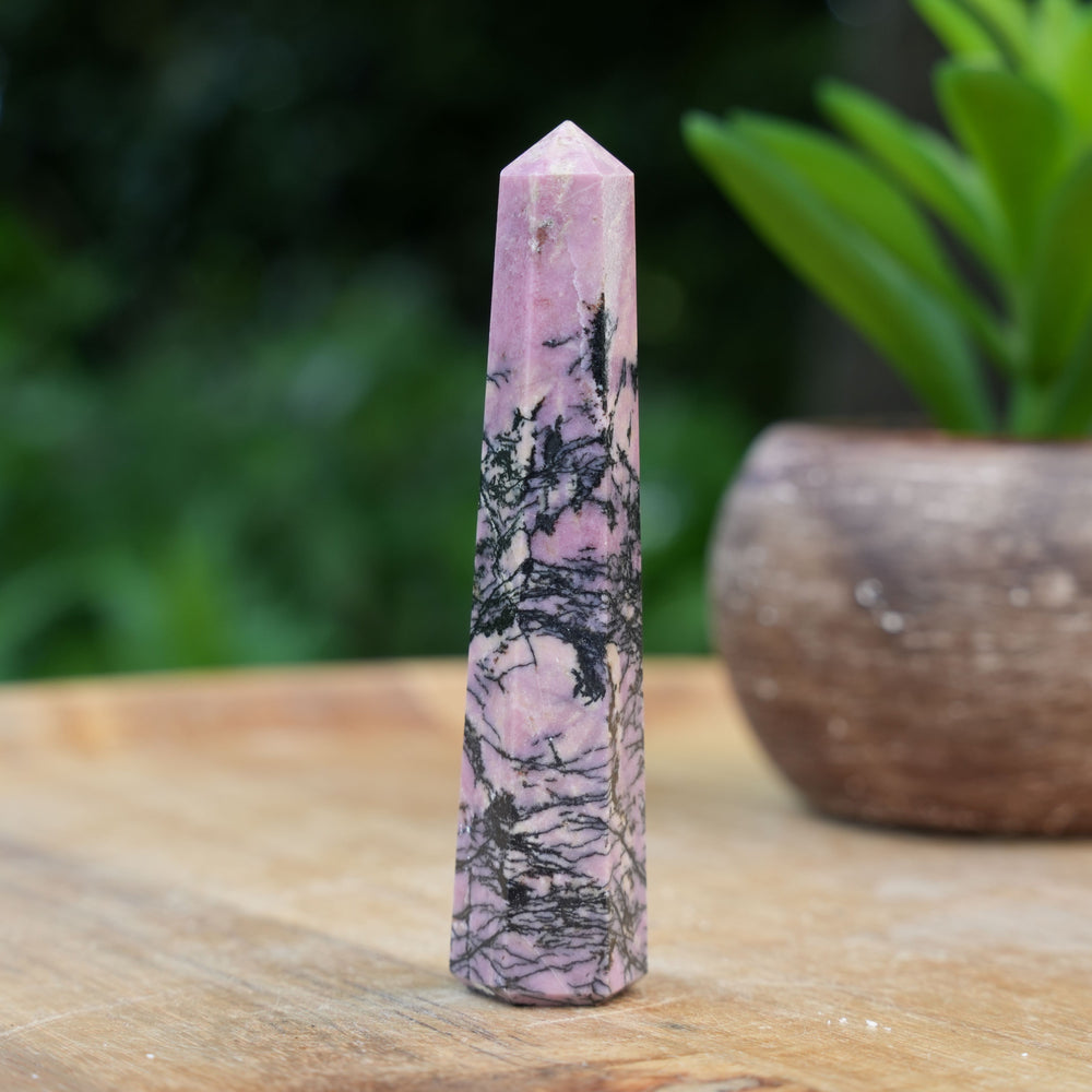 Rhodonite Points | Reiki Infused