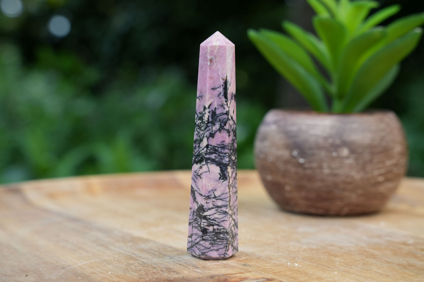 Rhodonite Points | Reiki Infused