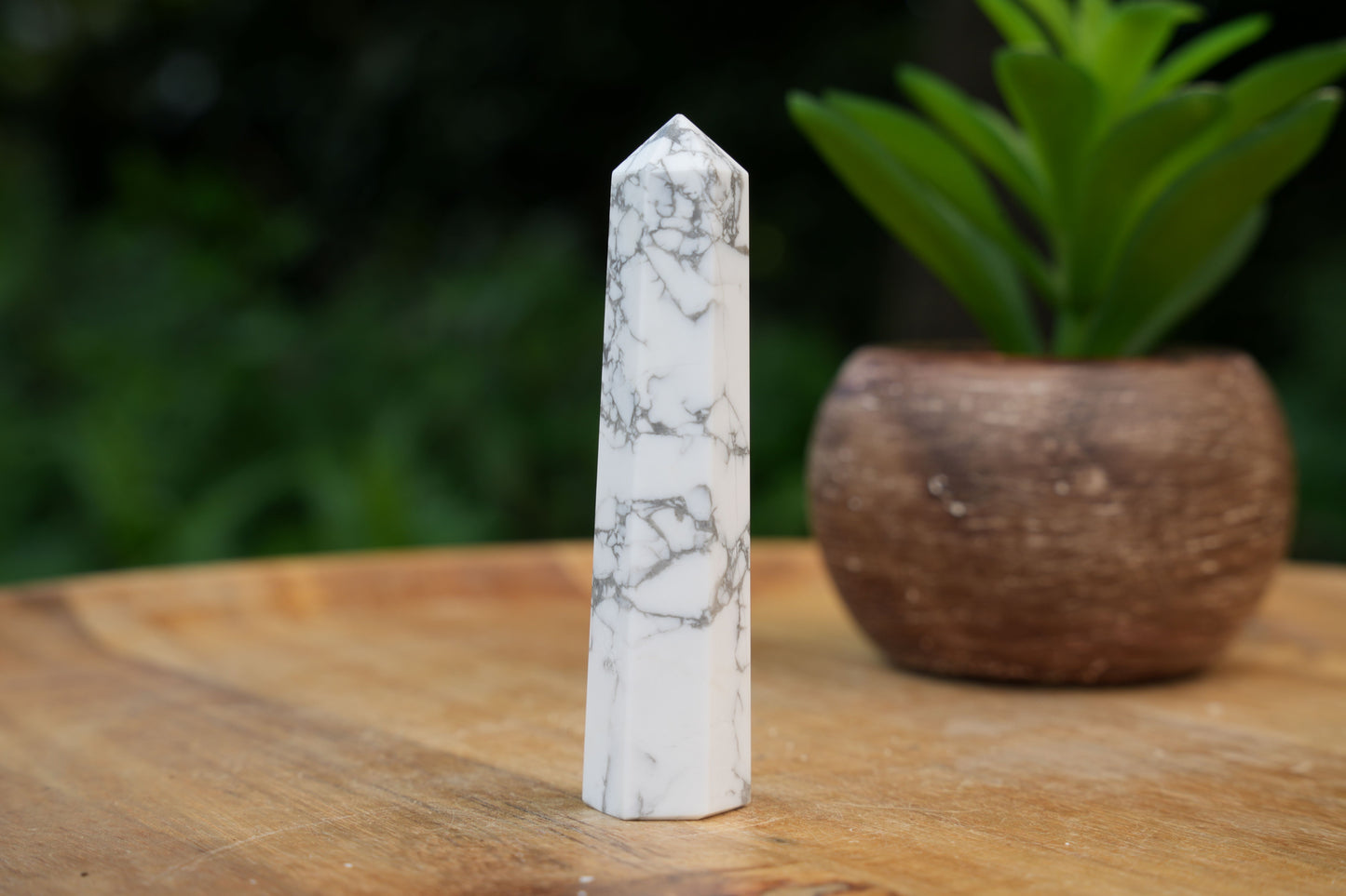 White Howlite Points | Reiki Infused