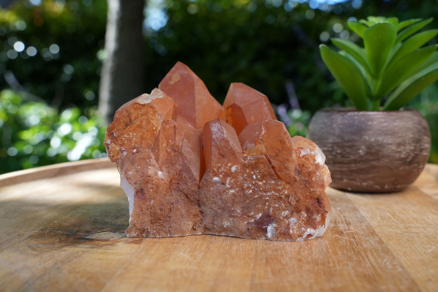 Tangerine Quartz Clusters | A Grade | Reiki Infused