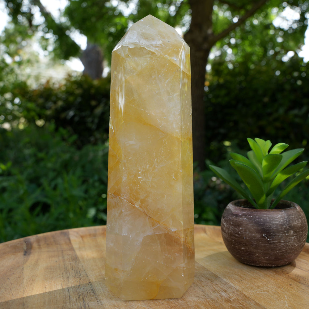 Large Golden Healer Towers | AAA Grade | Reiki Infused