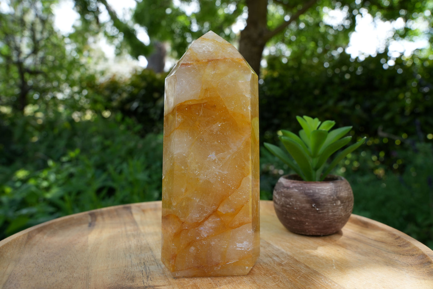 Large Golden Healer Towers | AAA Grade | Reiki Infused