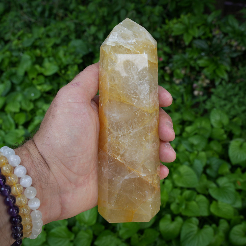 
                  
                    Large Golden Healer Towers | AAA Grade | Reiki Infused
                  
                