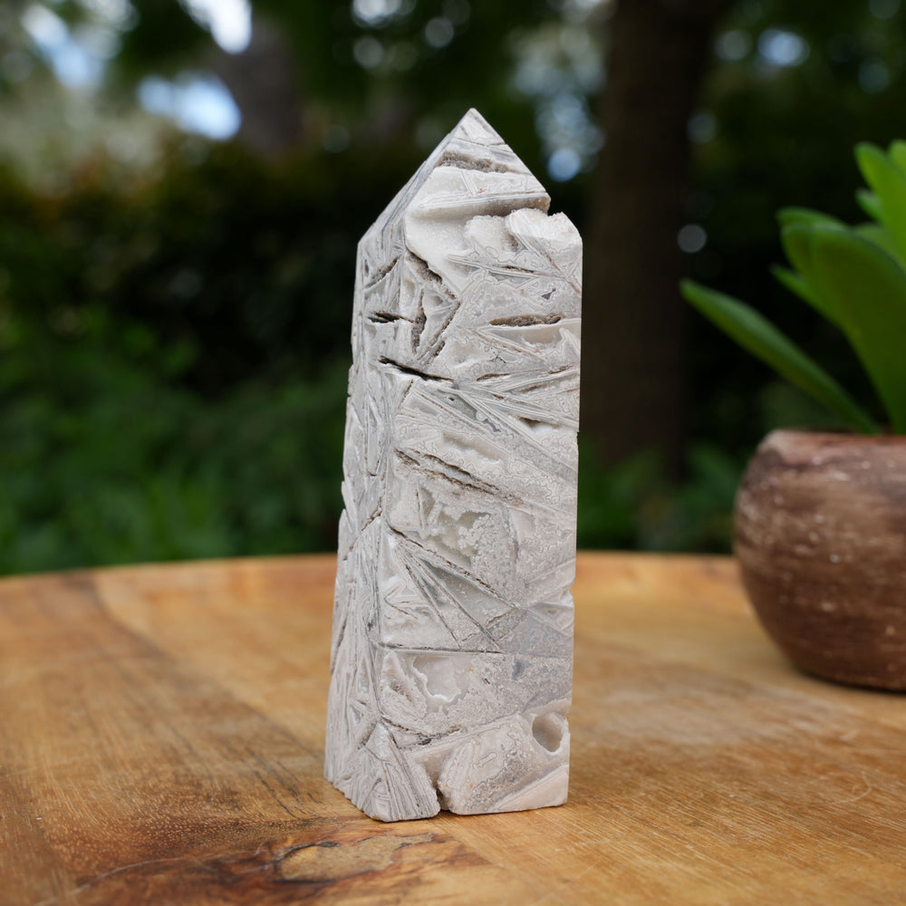 White Agate Towers | A Grade | Reiki Infused