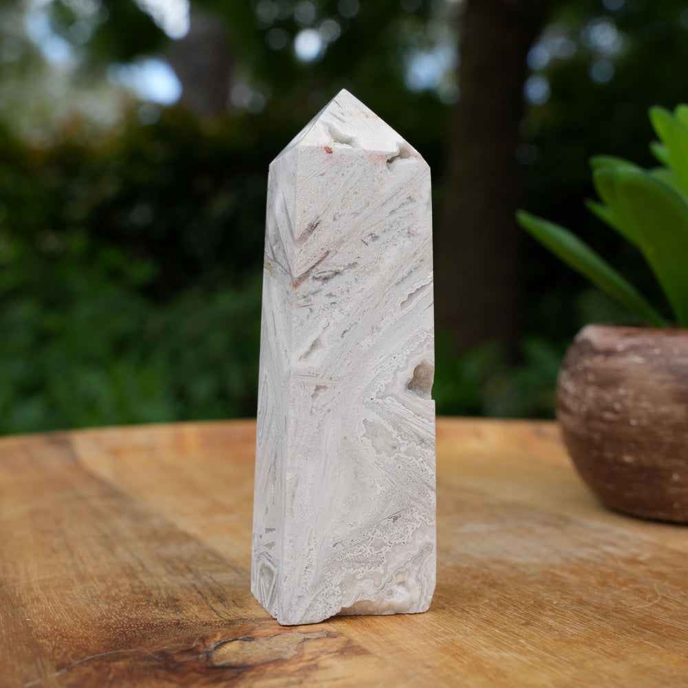 White Agate Towers | A Grade | Reiki Infused