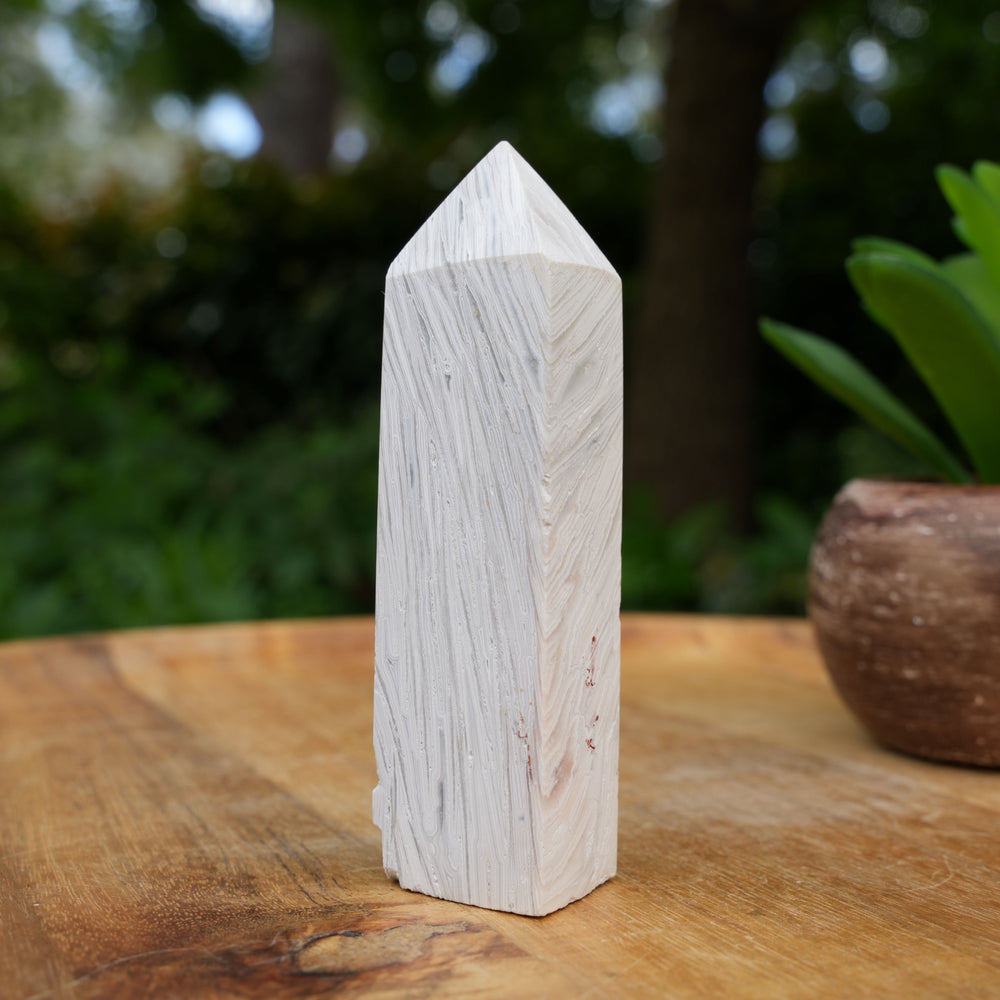 
                  
                    White Agate Towers | A Grade | Reiki Infused
                  
                