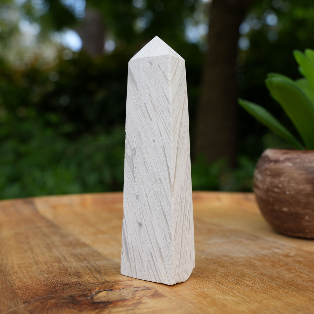 
                  
                    White Agate Towers | A Grade | Reiki Infused
                  
                