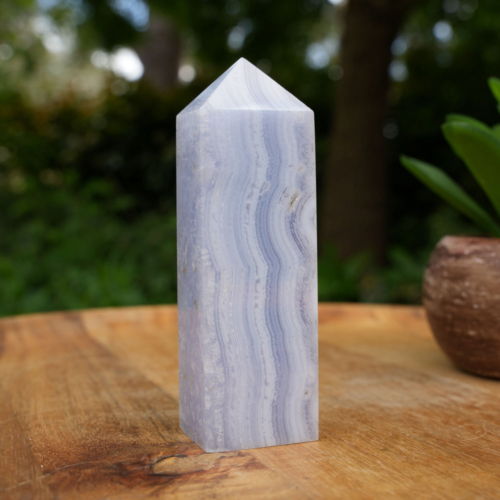 Blue Lace Agate Towers | AAA Grade | Reiki Infused