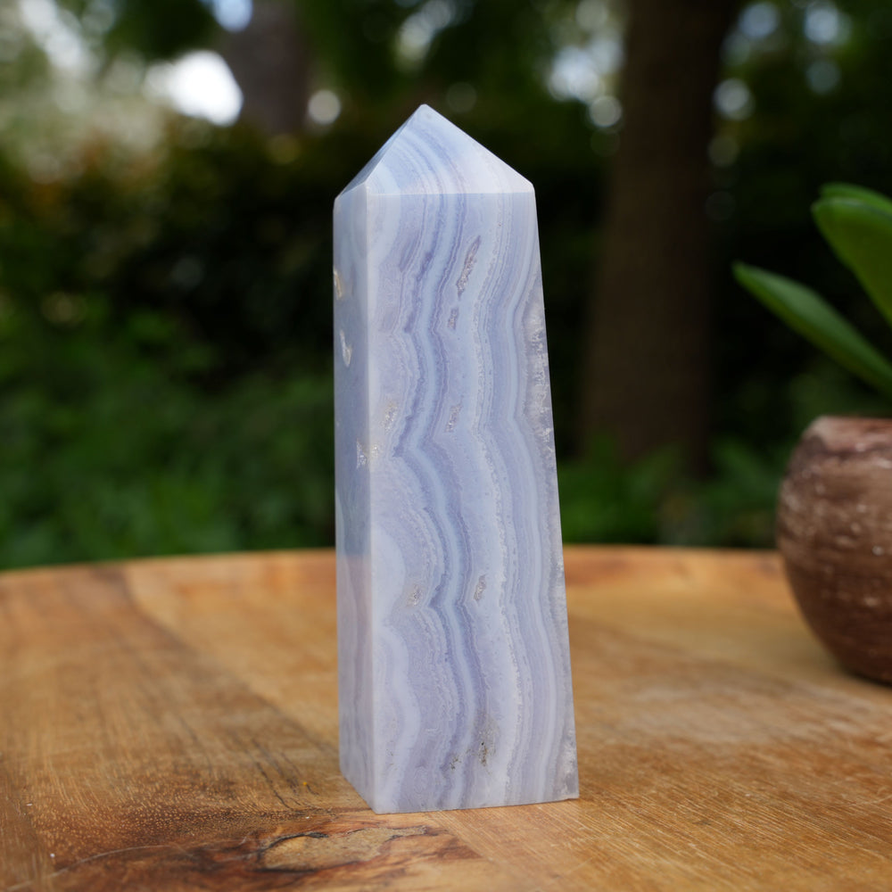 Blue Lace Agate Towers | AAA Grade | Reiki Infused