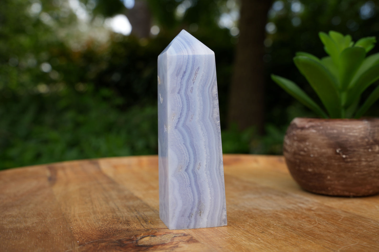 Blue Lace Agate Towers | AAA Grade | Reiki Infused