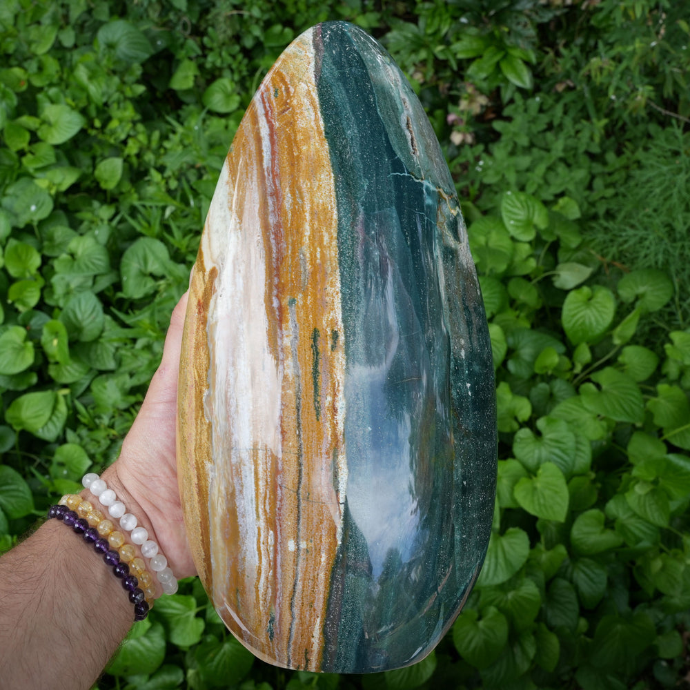 
                  
                    Giant Rare Ocean Jasper Freeform | AAA Grade | Reiki Infsued
                  
                