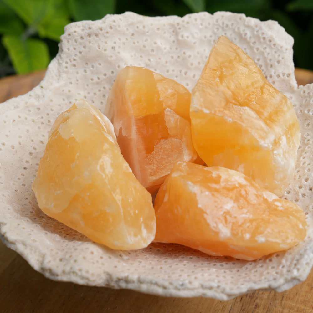 Orange Calcite Rough | Reiki Infused