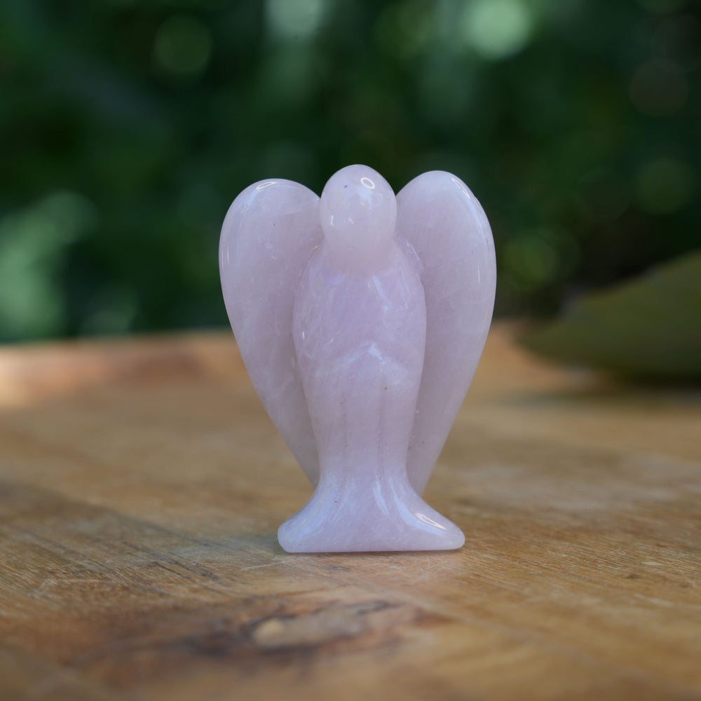 Small Rose Quartz Angel Carvings | Reiki Infused