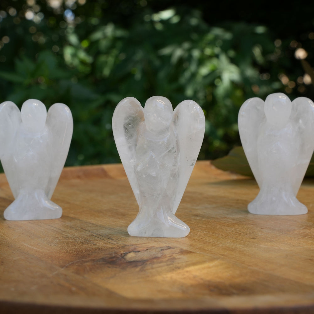 
                  
                    Small Clear Quartz Angel Carvings | Reiki Infused
                  
                
