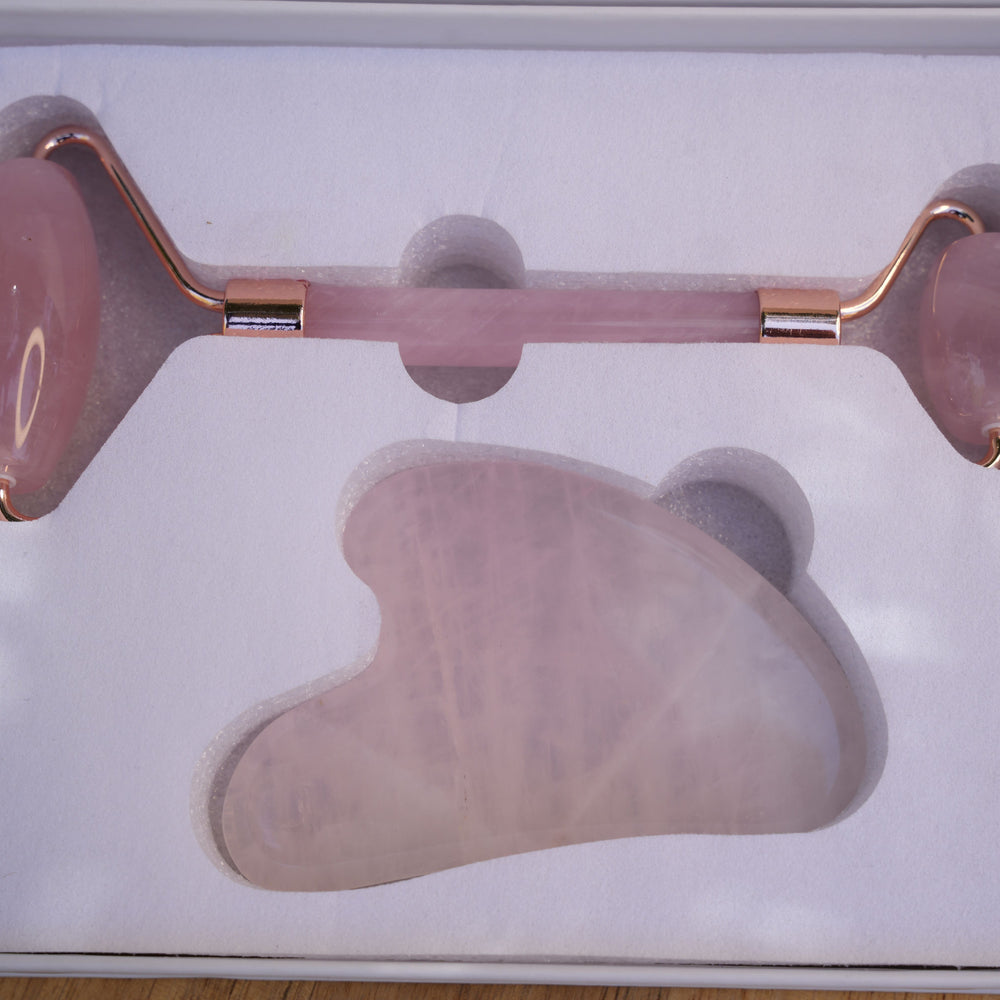 
                  
                    Rose Quartz Facial Roller & Gua Sha Gift Set
                  
                