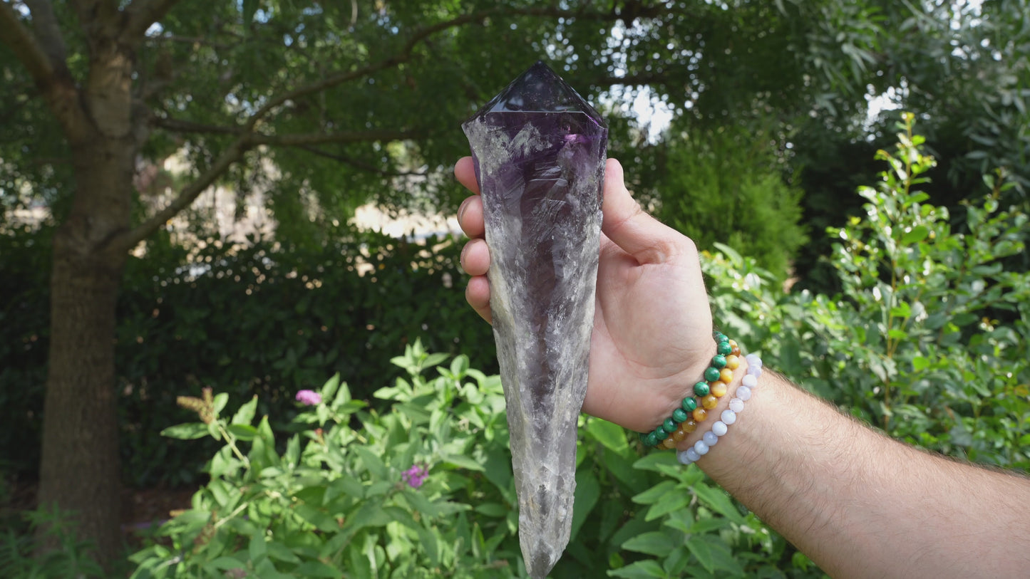 Giant Deep Purple Amethyst Wands | AAA Grade | Reiki Infused