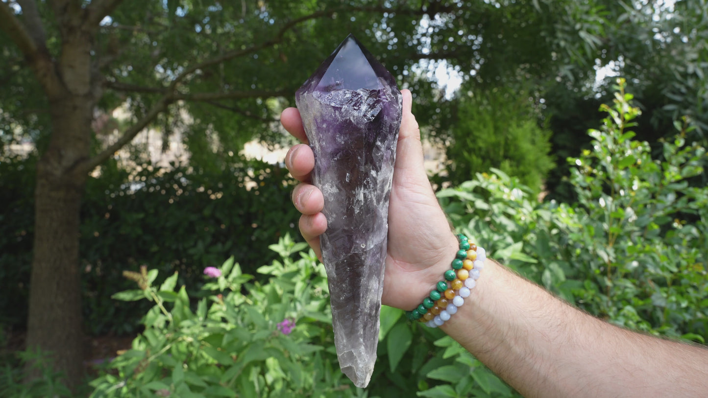 Giant Deep Purple Amethyst Wands | AAA Grade | Reiki Infused