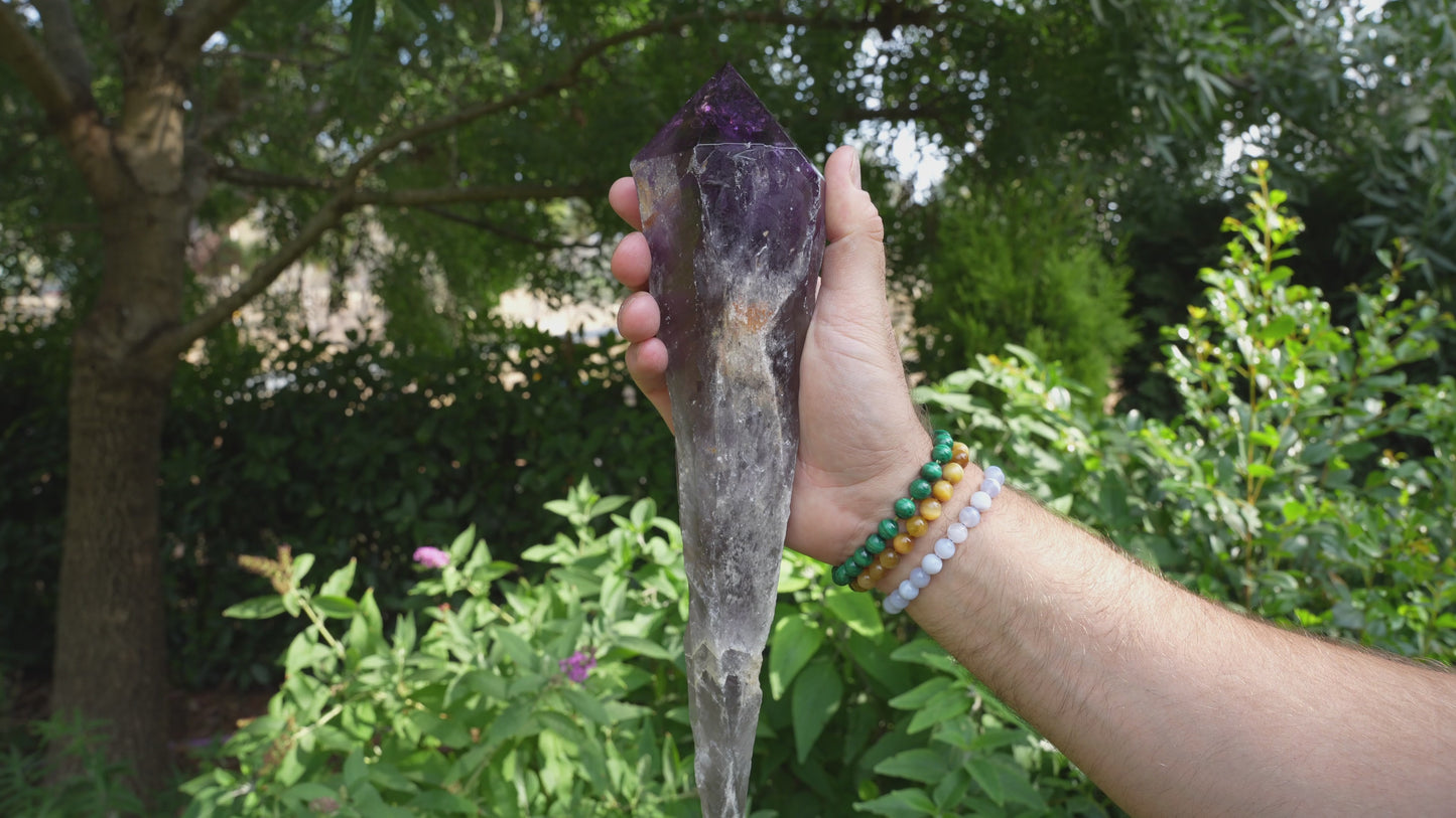 Giant Deep Purple Amethyst Wands | AAA Grade | Reiki Infused