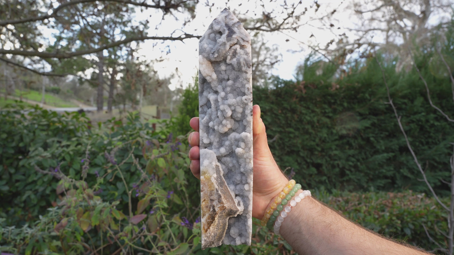 Large Stalactite Druzy Tower | Reiki Infused
